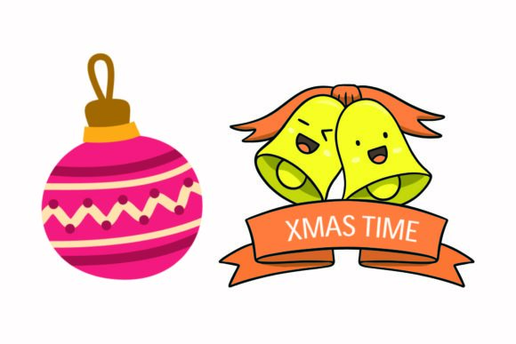 Christmas Accessories Bell Illustration: A Versatile Graphics Asset