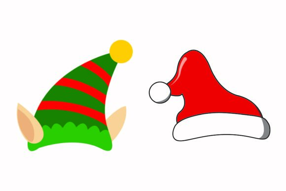 Christmas Cap Costume Accessories Vector - Festive Graphics