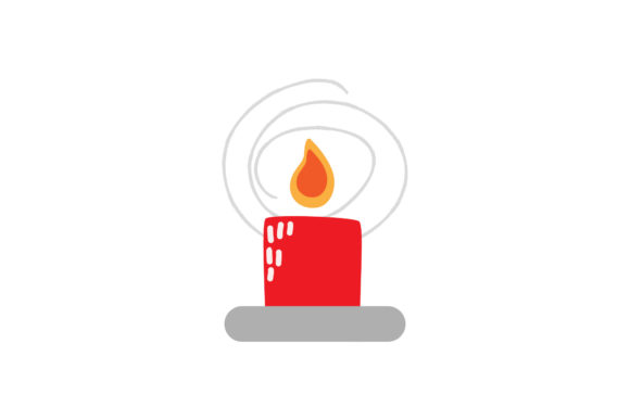 Christmas Cute Candle Light Vector: A Must-Have for Holiday Graphics
