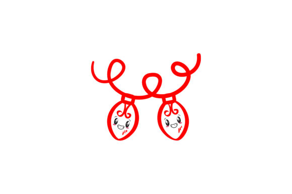 Christmas Cute Light Icon Vector: Perfect for Festive Branding