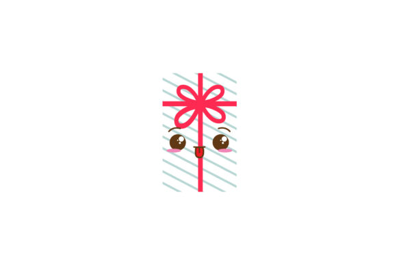 Christmas Cute Present Gift Box: Perfect for Festive Graphics