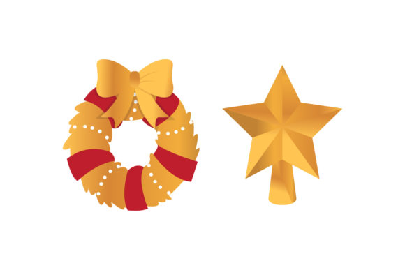 Christmas Decoration Star Set: A Versatile Graphics Asset