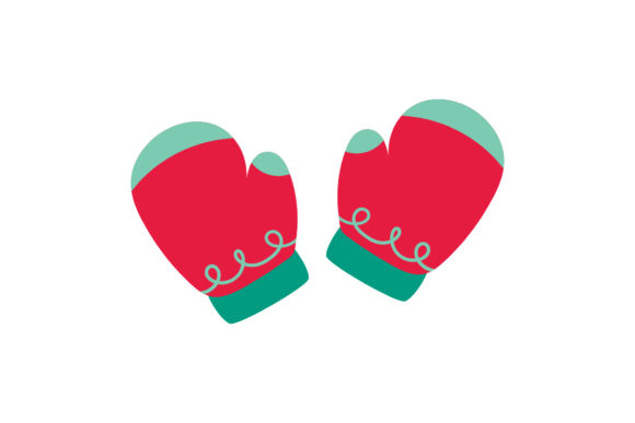 Christmas Gloves Vector Cute: A Festive Embroidery Design