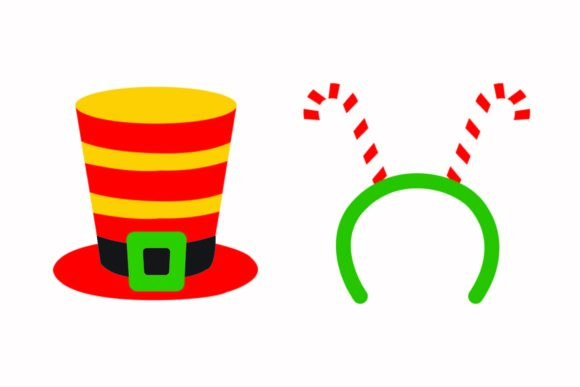 Christmas Hat Funny Horns Vectors: A Playful Graphics Addition