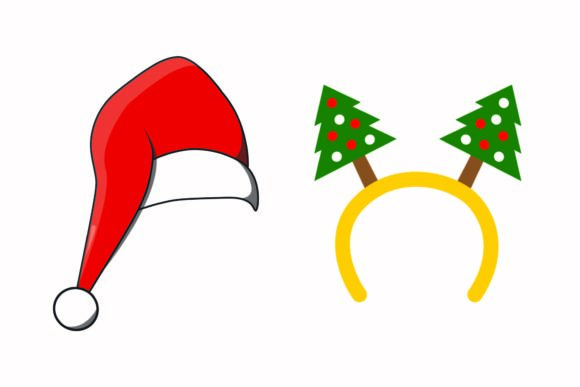 Christmas Headband Cute Party Vectors: Festive Graphics for Local Brands