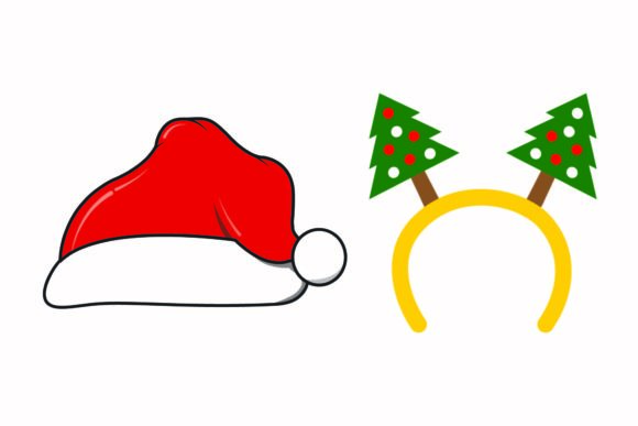 Christmas Headband Fun Party Vectors: A Festive Graphic Asset