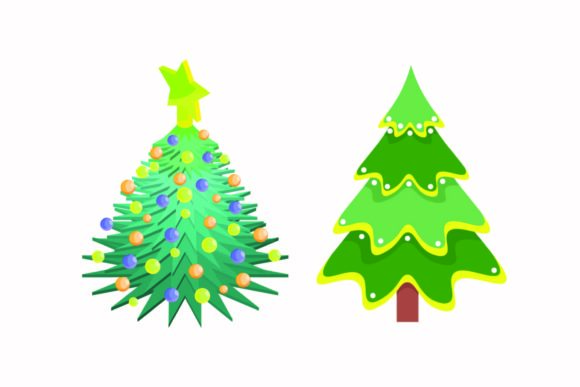 Christmas Light Tree Illustration: A Versatile Graphics Asset