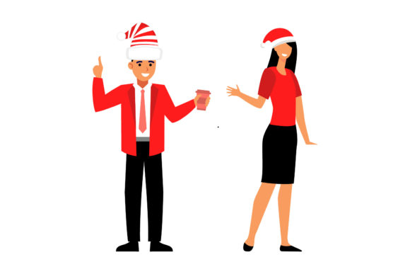 Christmas People Character Vector Set: A Versatile Graphics and Illustrations Tool