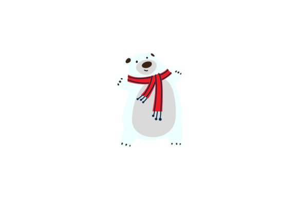 Christmas Polar Bear Cute Vector: A Must-Have for Handmade Graphics