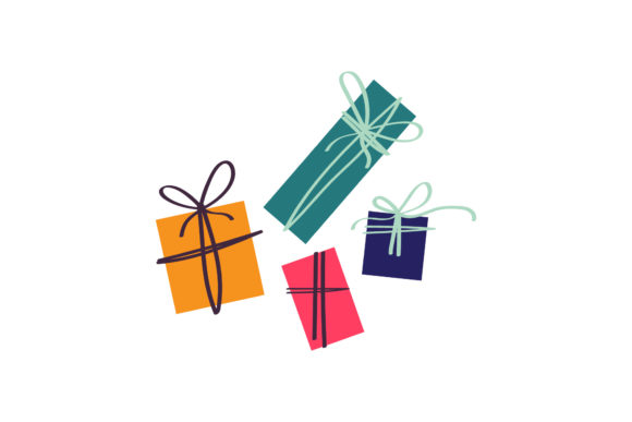 Christmas Presents Illustration Asset: A Versatile Graphics Tool