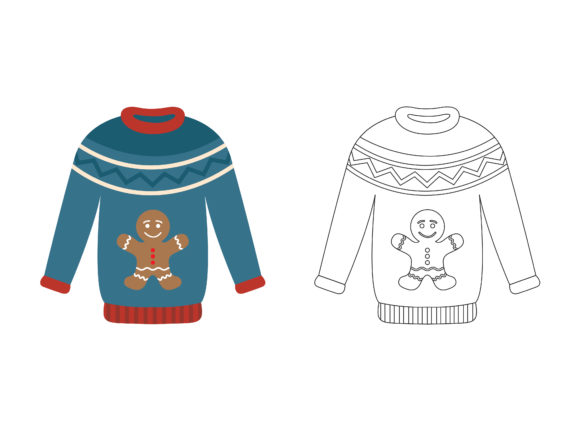 Christmas Sweater Fill Outline Icon: A Versatile Graphics Asset