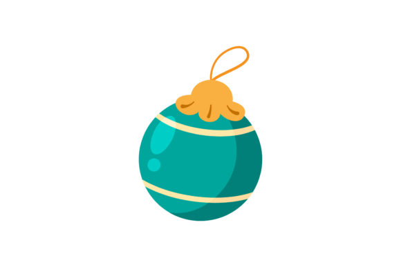 Christmas Tree Ball Ornament Graphics for Editorial Design