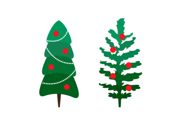 Christmas Tree Vector Set: A Versatile Graphics and Illustrations Bundle