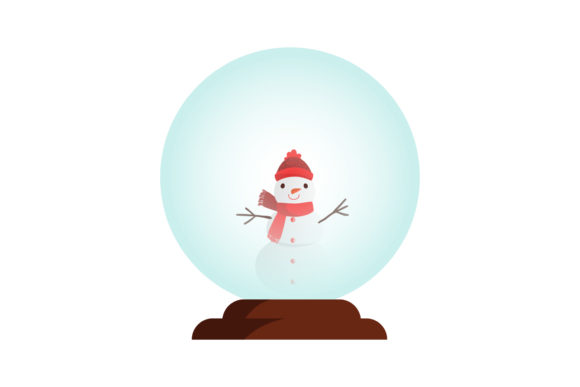 Christmas Vector Snow Ball Illustration for Festive Branding