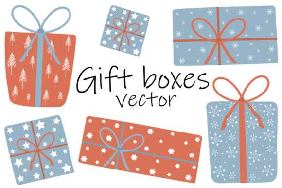 Gift Boxes New Year Christmas Vector: A Versatile Graphics Asset