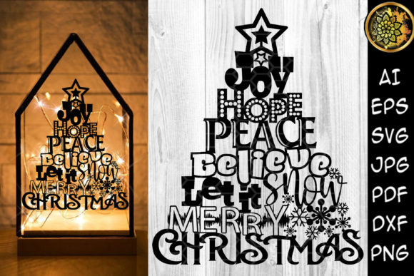 Review: Joy Hope Let It Snow Christmas Tree Graphics