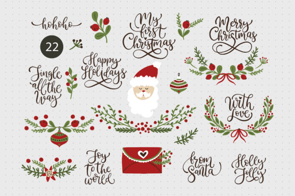 Reviewing the Christmas Lettering SVG Graphics Set for Client Work